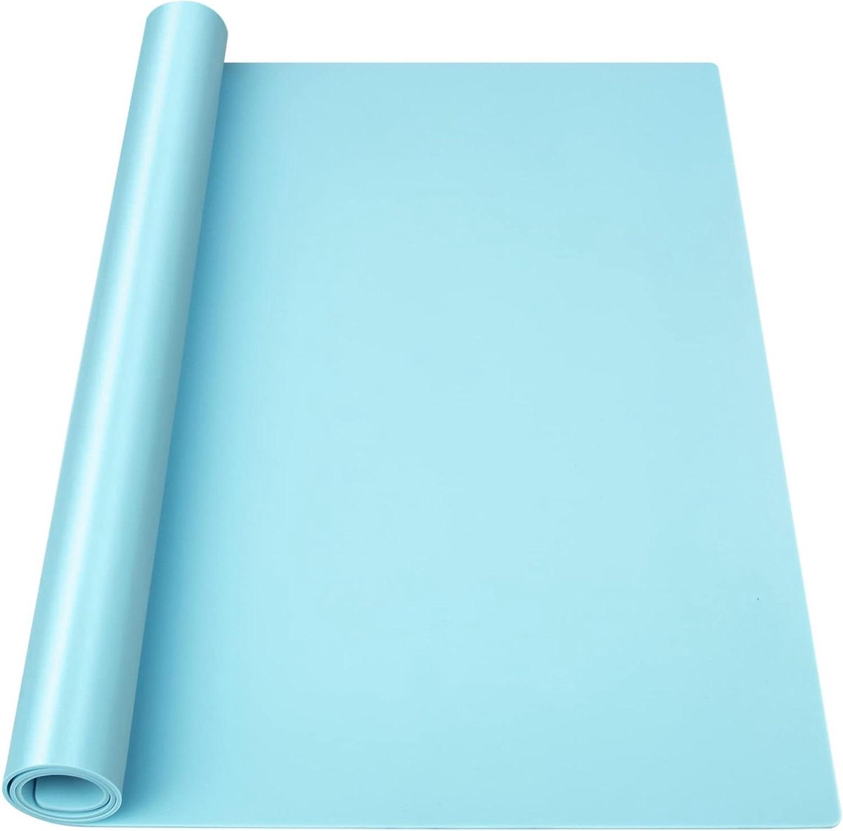 Silicone Mat - Keukenbeschermer - Werkblad Beschermen - Extra Dik - 200x60 cm - Cyaan