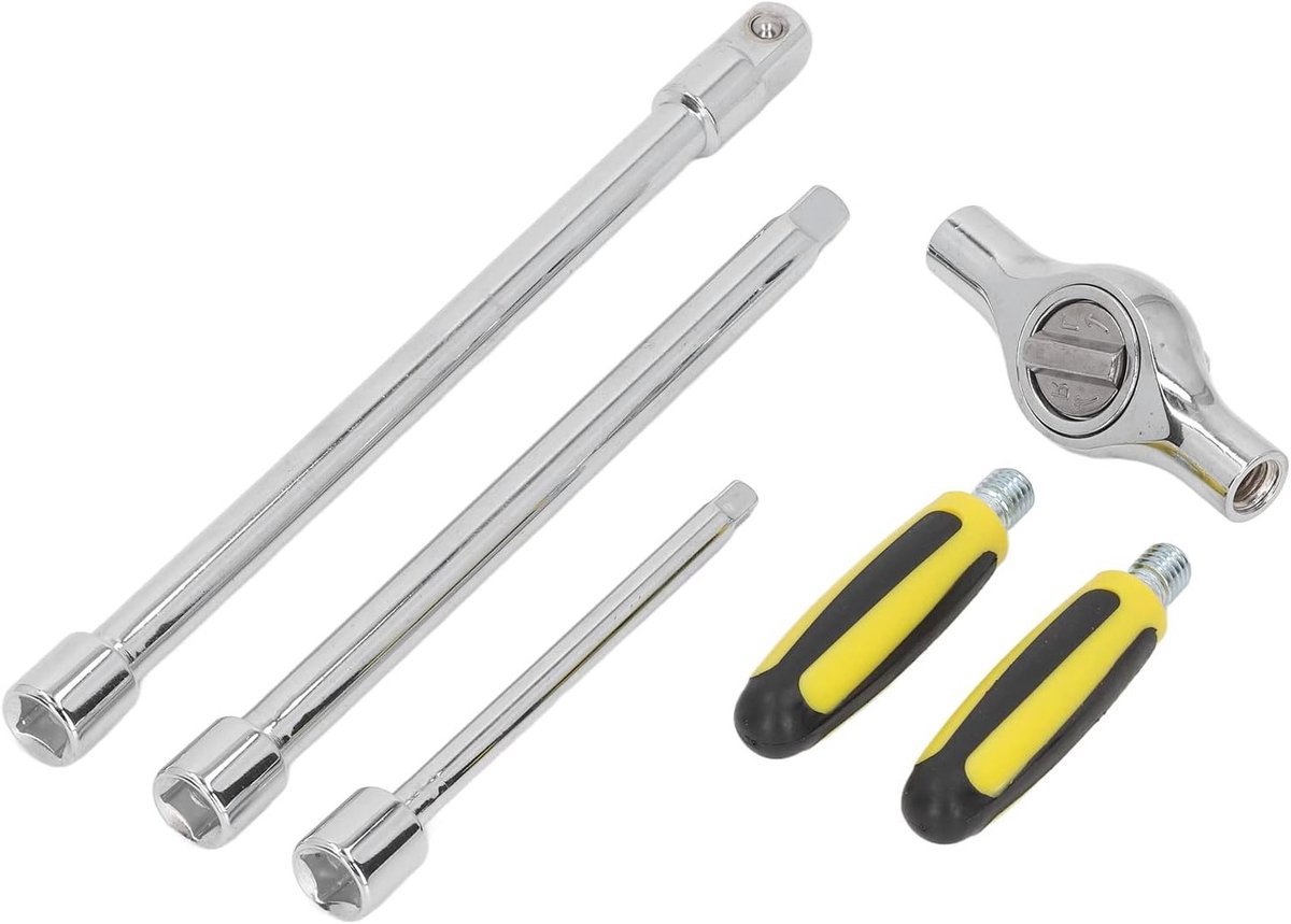 Professionele Ratchet Wrench met T-handvat - Universele Steeksleutel Set voor Mechanische Apparatuur en Auto Reparatie, Duurzaam en Efficiënt