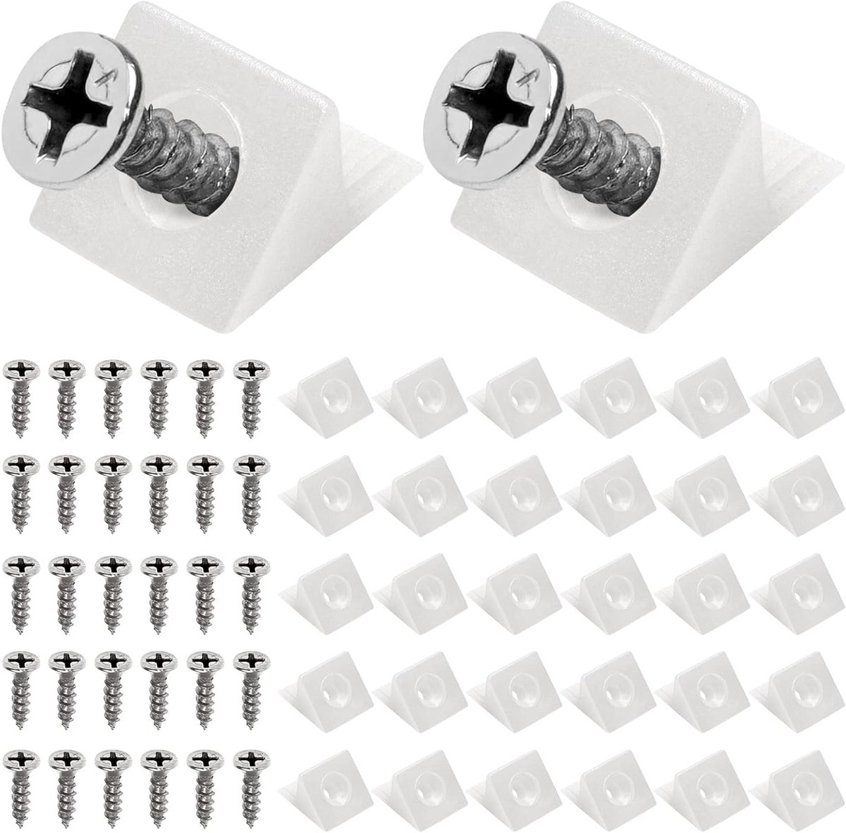 200 Stuks Versterkingsschroeven voor Achterwand - Verbeter uw Kast met Stevige Verbindingen en Ondersteuning voor Sieraden en Meubels