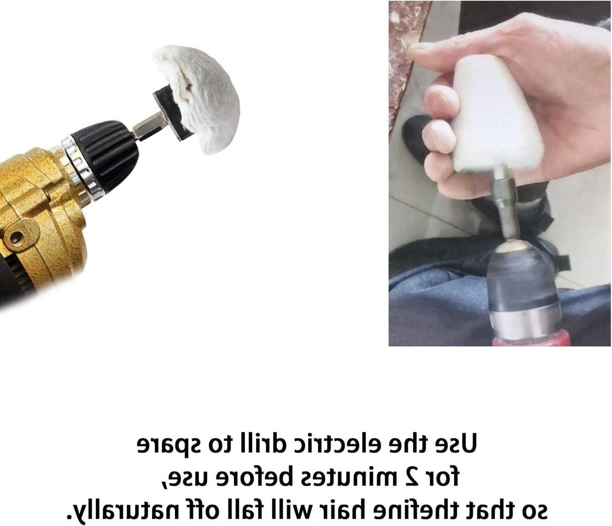 Polijstpads Set - Boormachine polijstwiel - Oppervlakken Glanzend Maken - Meerdere Lagen Katoen - 50mm Wiel 6mm Schacht - Wit