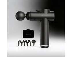 Axerotec Massage Gun - Massage apparaat - Massage-Gun - Massage Gun Professioneel - Massage Gun Pro - Massage Pistool - Massage Apparaat voor rug en nek - Massage Apparaat Schouder - Massage apparaat benen - 6 Massagekoppen - Hardcase - 6 snelheden