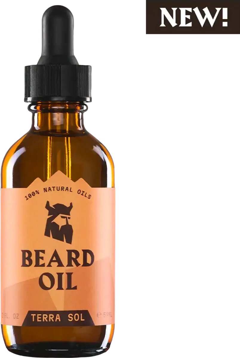 Baardolie voor Mannen – Terra Sol Geur – 60 ml Natuurlijke & Biologische Baardconditioner
