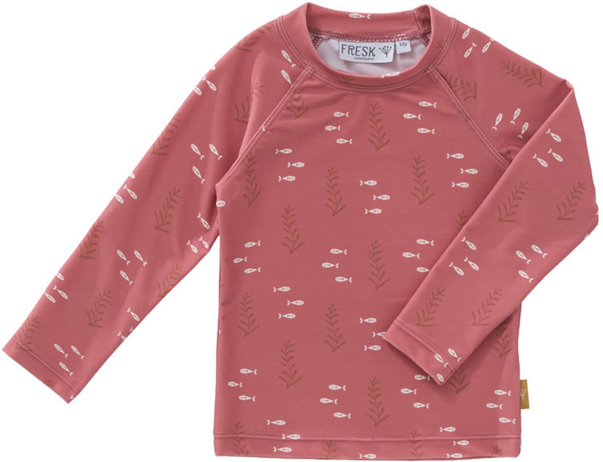 Fresk Zwemshirt 86 - Sneldrogende Zwemkleding voor Kinderen - UPF 50 - Zwemshirt voor Meisjes - Zwempak met Lange Mouwen - Amber - Ocean Amber