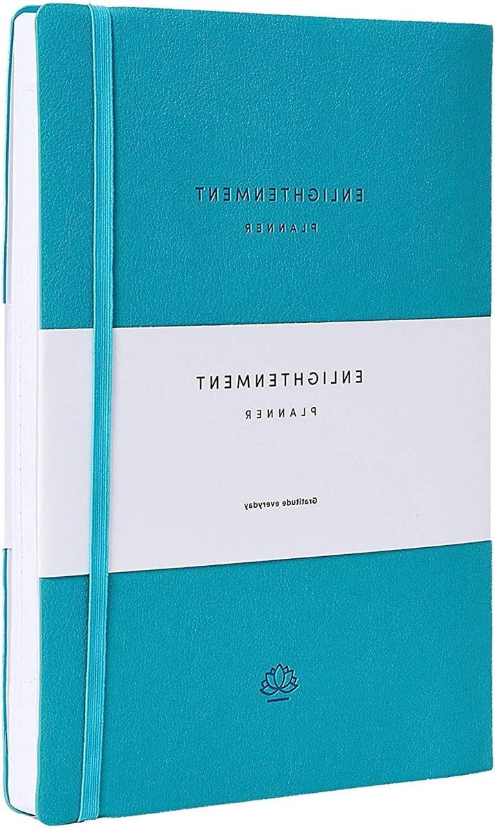 Maandelijkse wekelijkse planner - Dagelijkse agenda - Productiviteit verhogen - Ongedateerd en reflectief - A5 formaat - Turkoois