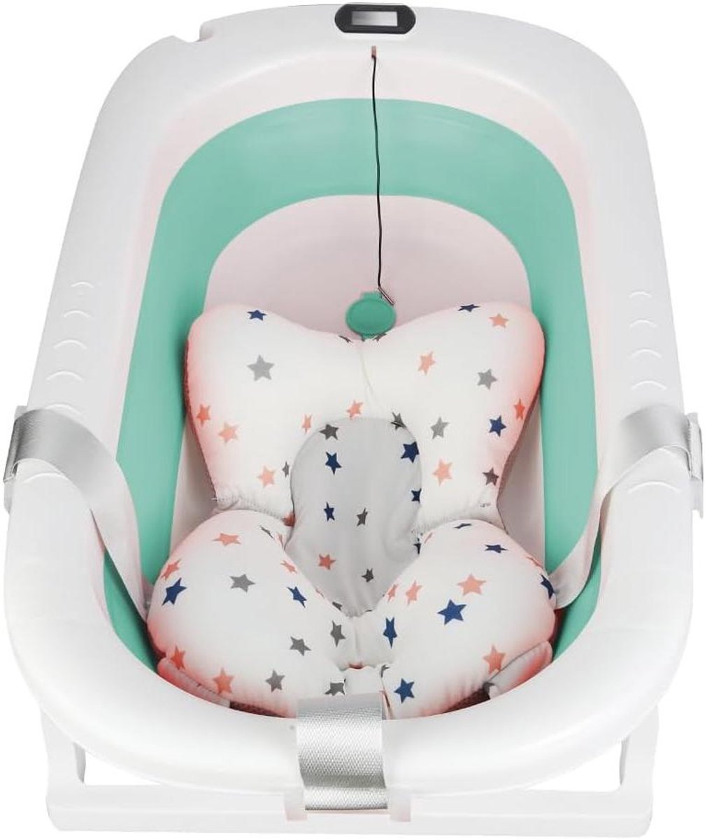 Opvouwbaar babybad - Draagbaar badje - Baby badderen - Met thermometer - 80 cm lang - Groen