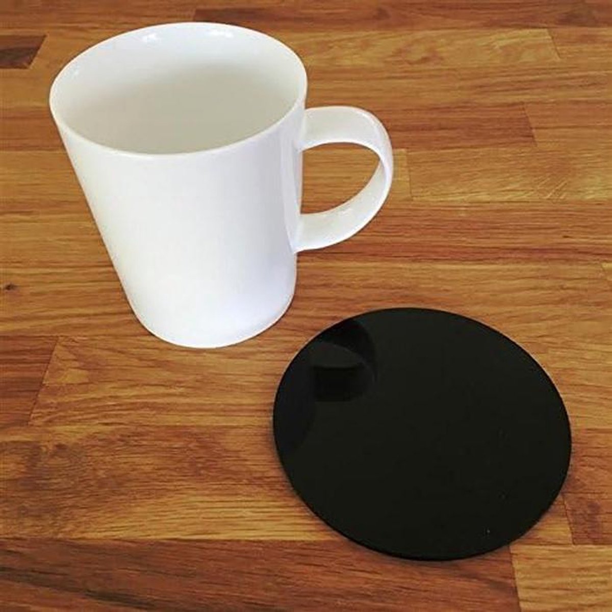 Onderzetters Set - Drankhouders Rond - Tafel Beschermen - Onbreekbaar Acryl - 100 mm - Grafietgrijs