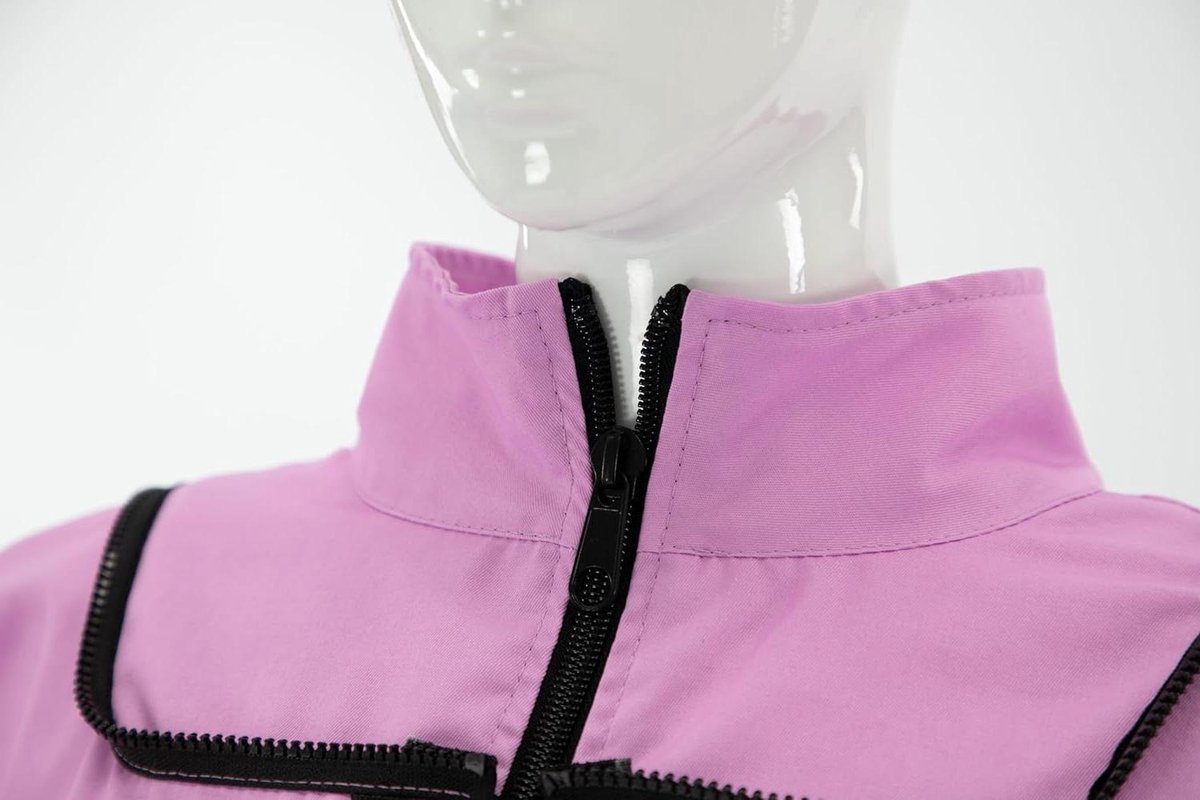 Imkerjas met hoed - Imkerblouse bescherming - Veilig bijenhouden - Ademend en duurzaam materiaal - Maat M - Paars