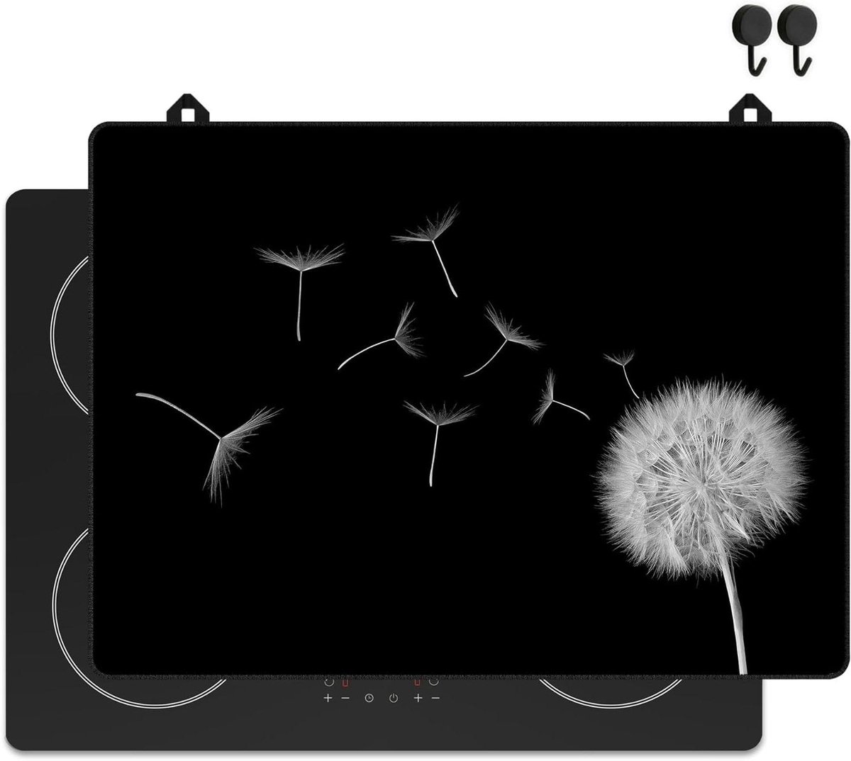 Inductie Beschermer - Kookplaat Mat - Keuken Werkruimte - Vuil Waterafstotend - 71x52 cm - Paardenbloem