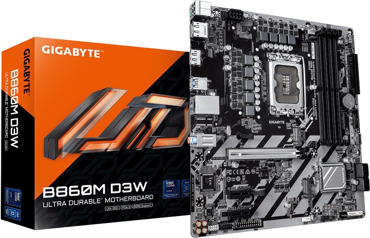 GIGABYTE B860M D3W Moederbord