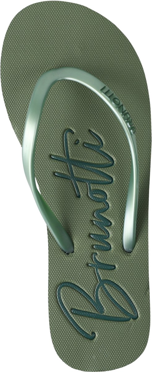 Brunotti Logo Teenslippers Dames Slippers Sage Groen