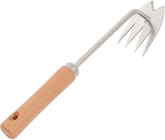 Onkruidverwijderingsgereedschap - Tuingereedschap - Onkruidverwijderingsgereedschap voor de tuin - Roestvrij staal - Draagbaar handgereedschap voor de tuin - Geschikt voor het kweken van groenten, het planten en wieden van gewassen in de achtertuin. van Merkloos	 — afbeelding 2