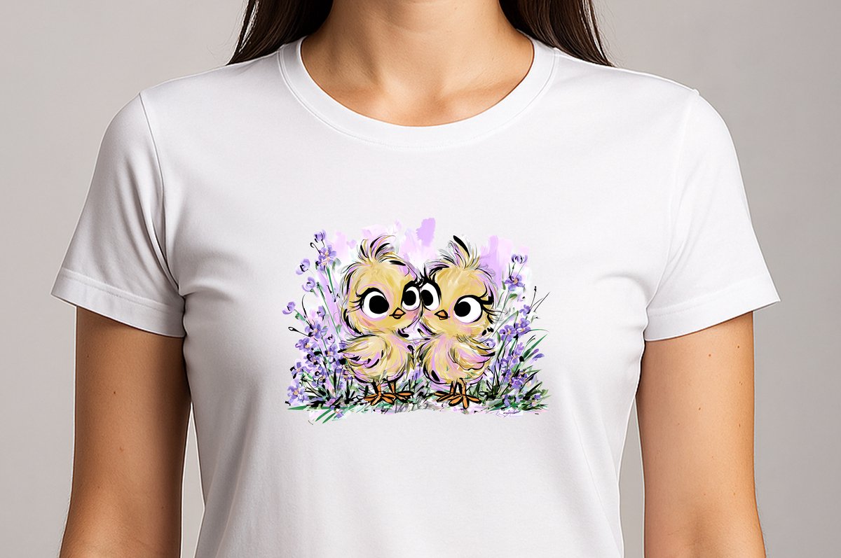 Mama & Baby Love - T Shirt - cute - kawaii - Gift - Cadeau - schattig - schattigdesign - liefdesign - pastelkunst