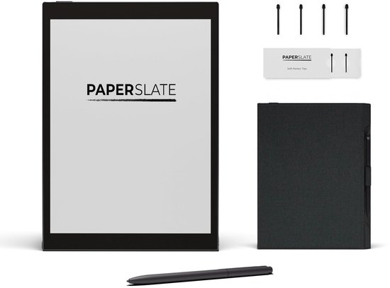 Paperslate Pack Pro Digitaal notitieboek - Grijze hoes - 4 Markeerpunten