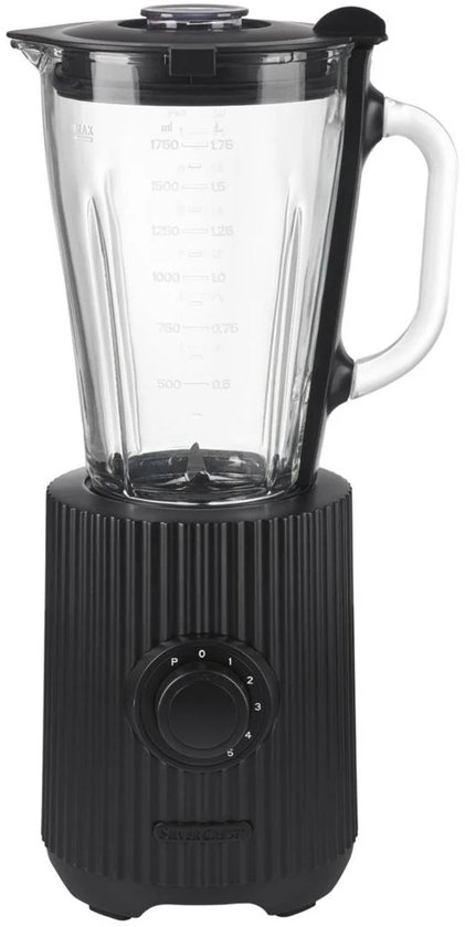 Silvercrest Kitchen Tools Blender Plissé zwart 600 watt 1,75 liter Lidl blender