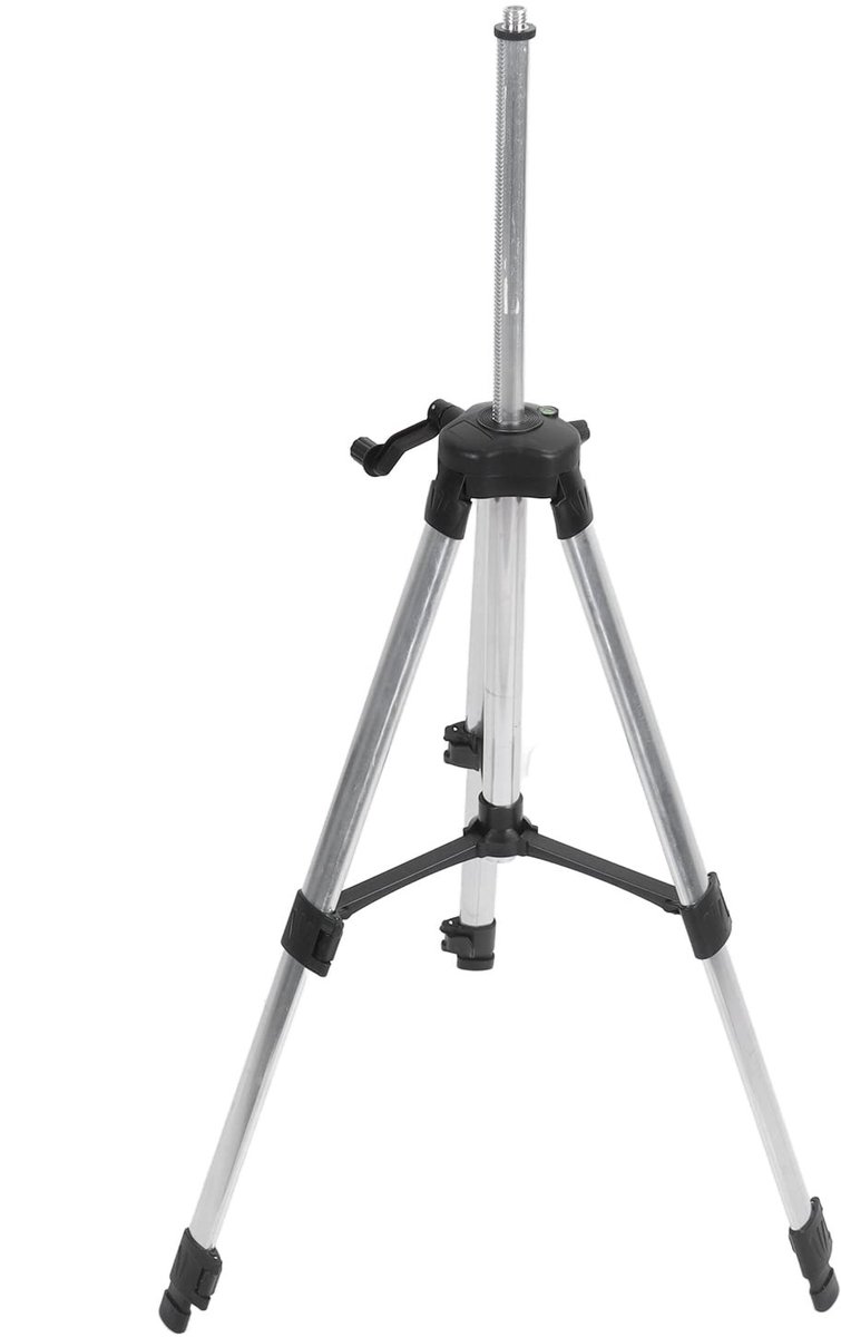 Dailygoods- Laserstatief 1,5 M Verstelbaar - Aluminiumlegering - Zelfnivellerend - Antislip - Opbergtas - Goede Stabiliteit - Meetstatief