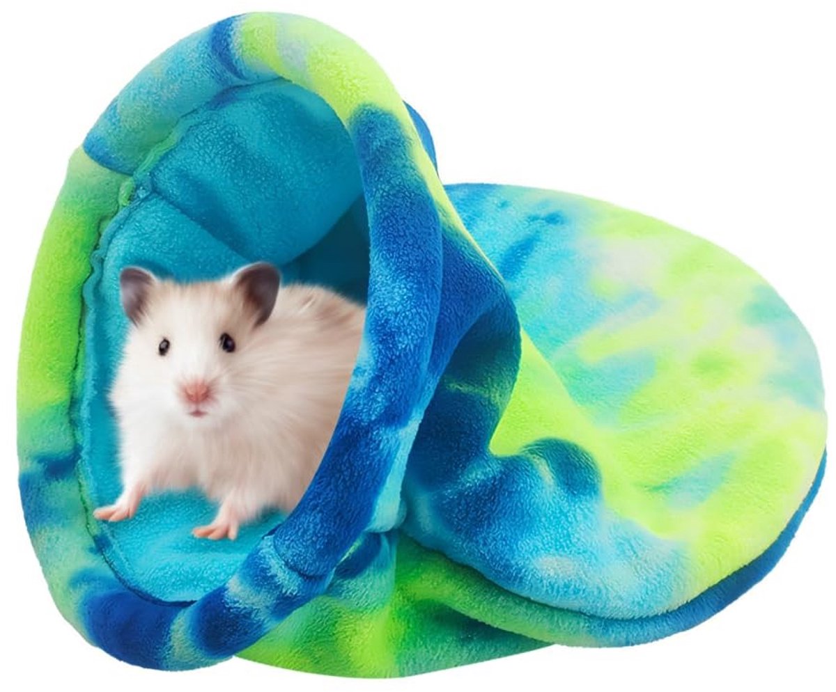 Dailygoods- Slaapzak Hamster - Zachte Fleece - Schuilplaats voor Kleine Huisdieren - Bescherming tegen Kou - Simuleert Boomhol - Geschikt voor Fretten/Cavia's - Knuffelzak