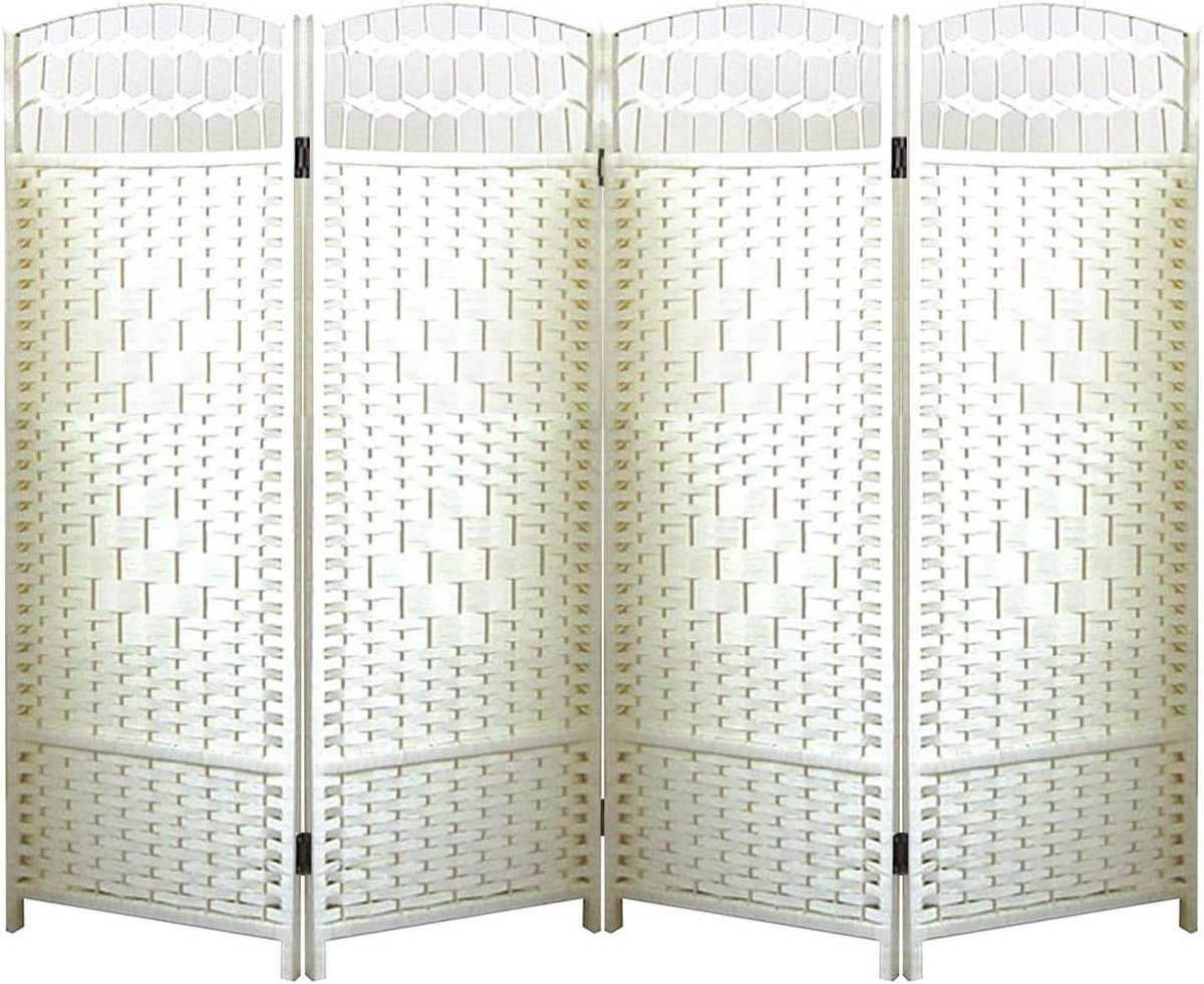 Kamerverdeler - Kamerscherm Rotan - Ruimte Indelen - Handgeweven Structuur - 17B x 4H cm -