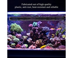 Aquarium Verwarming Beschermhoes - Verwarmer Sleeve - Vissen Welzijn - Hittebestendig Plastic - 42 cm - Zwart