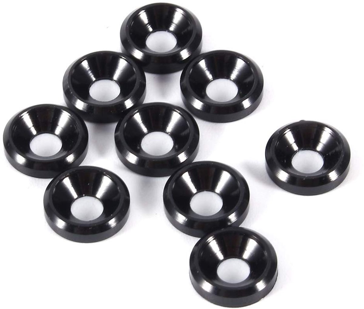 Dailygoods- Bout M3 - 10st Geanodiseerd - Verzonken Kop - Ringen/Pakking - Aluminium - Hoge Hardheid - Sluitring