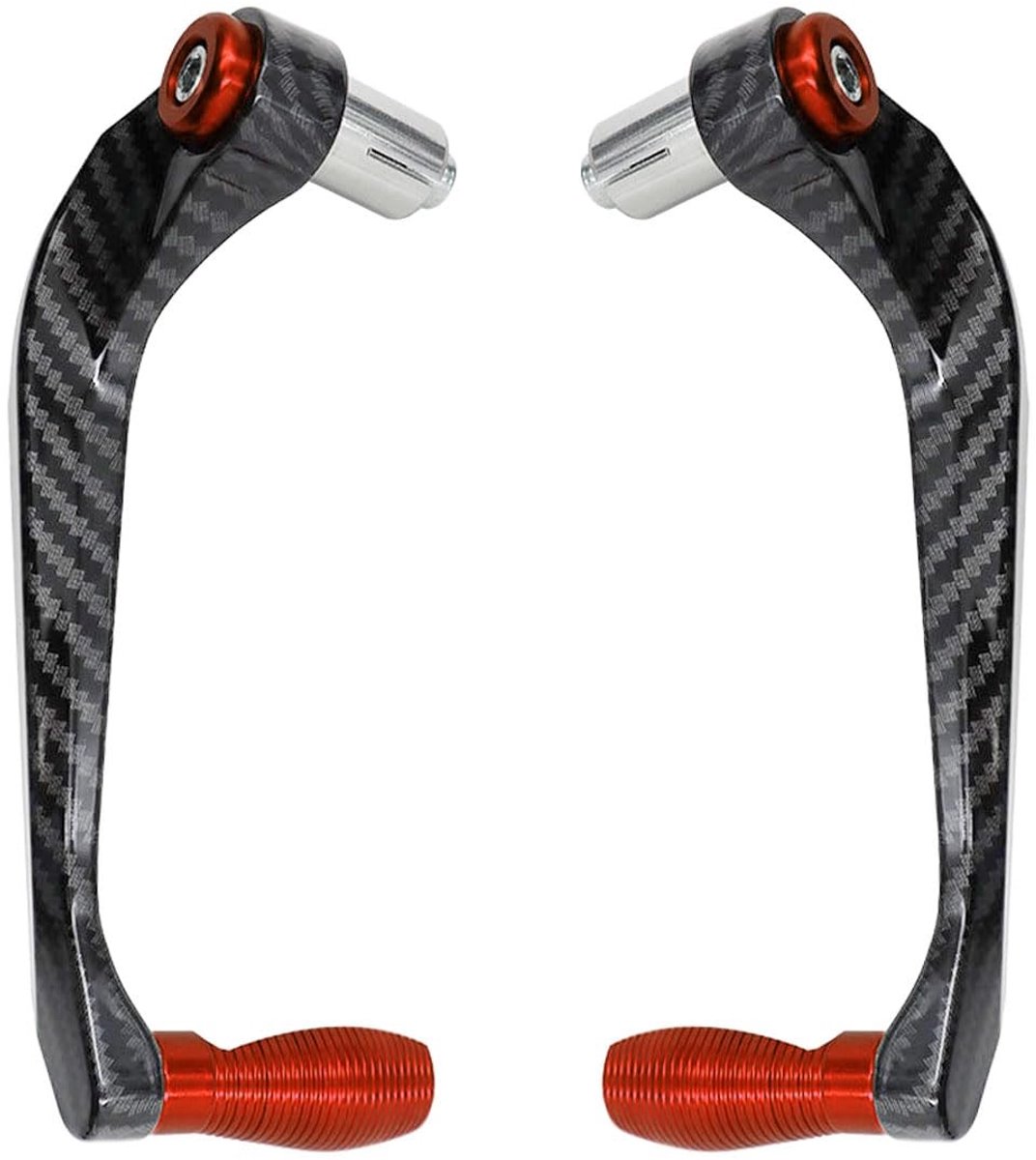 Dailygoods- Handbeschermers Skeeleren - 22mm Beugel - Remhevel/Clutchhevel - Carbonvezel/Aluminium - Stabiele/Duurzame Prestaties - Verbeterde Rijveiligheid