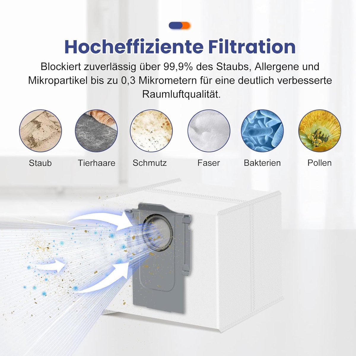 Stofzakken Robotstofzuiger - Stofzuigerzakken Reserveonderdelen - Hygiënisch Huis - 4-laagse Filtratie - 14 stuks - Wit