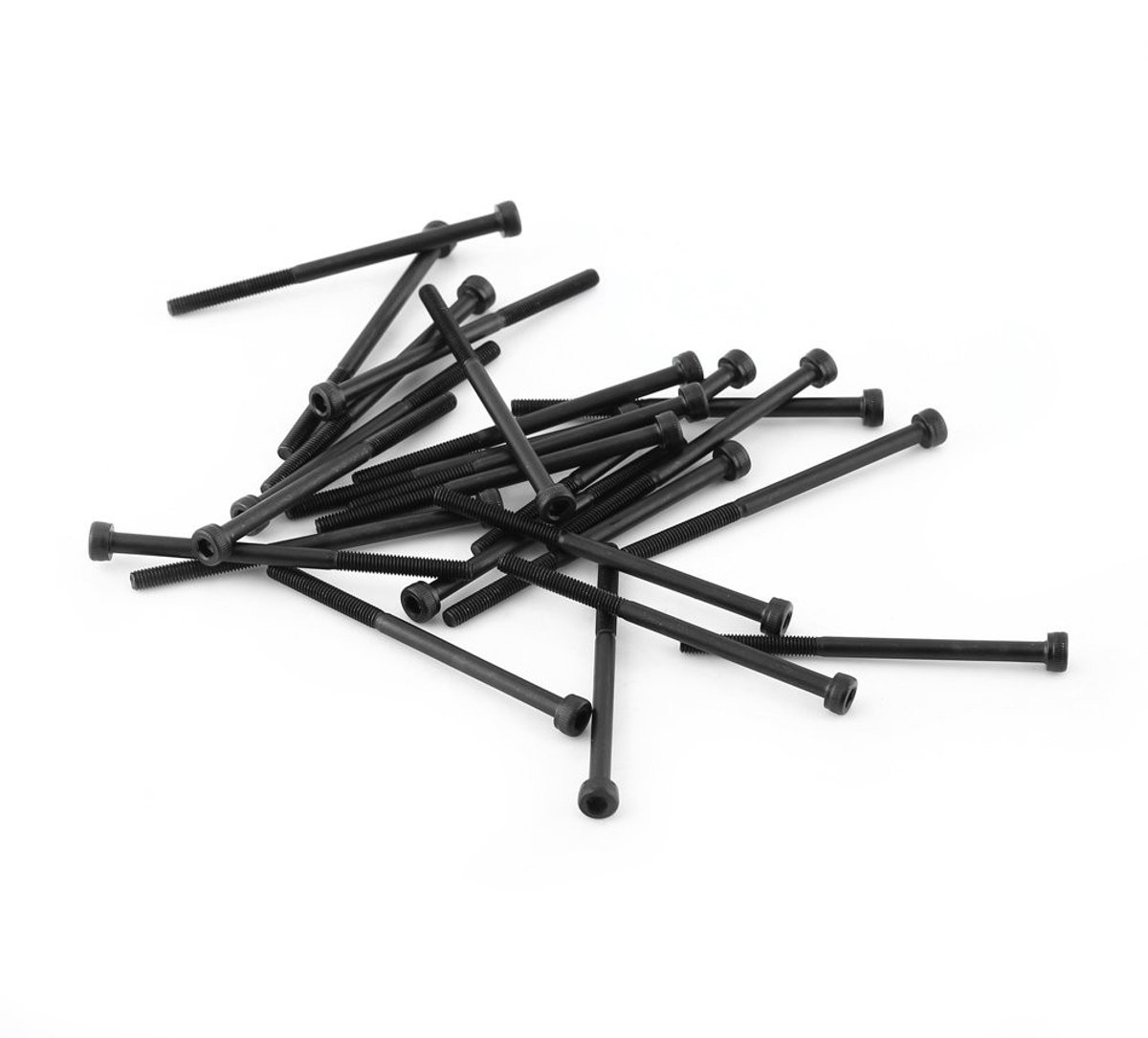 Dailygoods- Schroefbout M3 Assortiment Kit - Gelegeerd Staal - 24 Stuks - Binnenzeskant - Hoge Kwaliteit - Corrosiebestendig - Schroeven