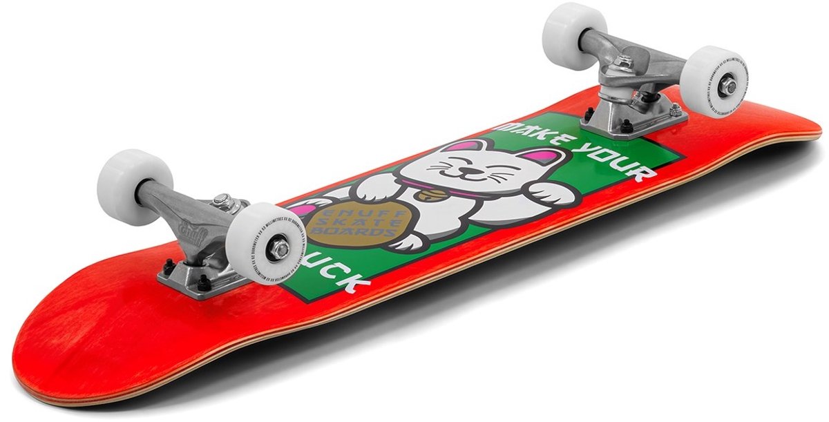 Enuff Lucky Cat Mini Compleet Skateboard 7.25” Rood