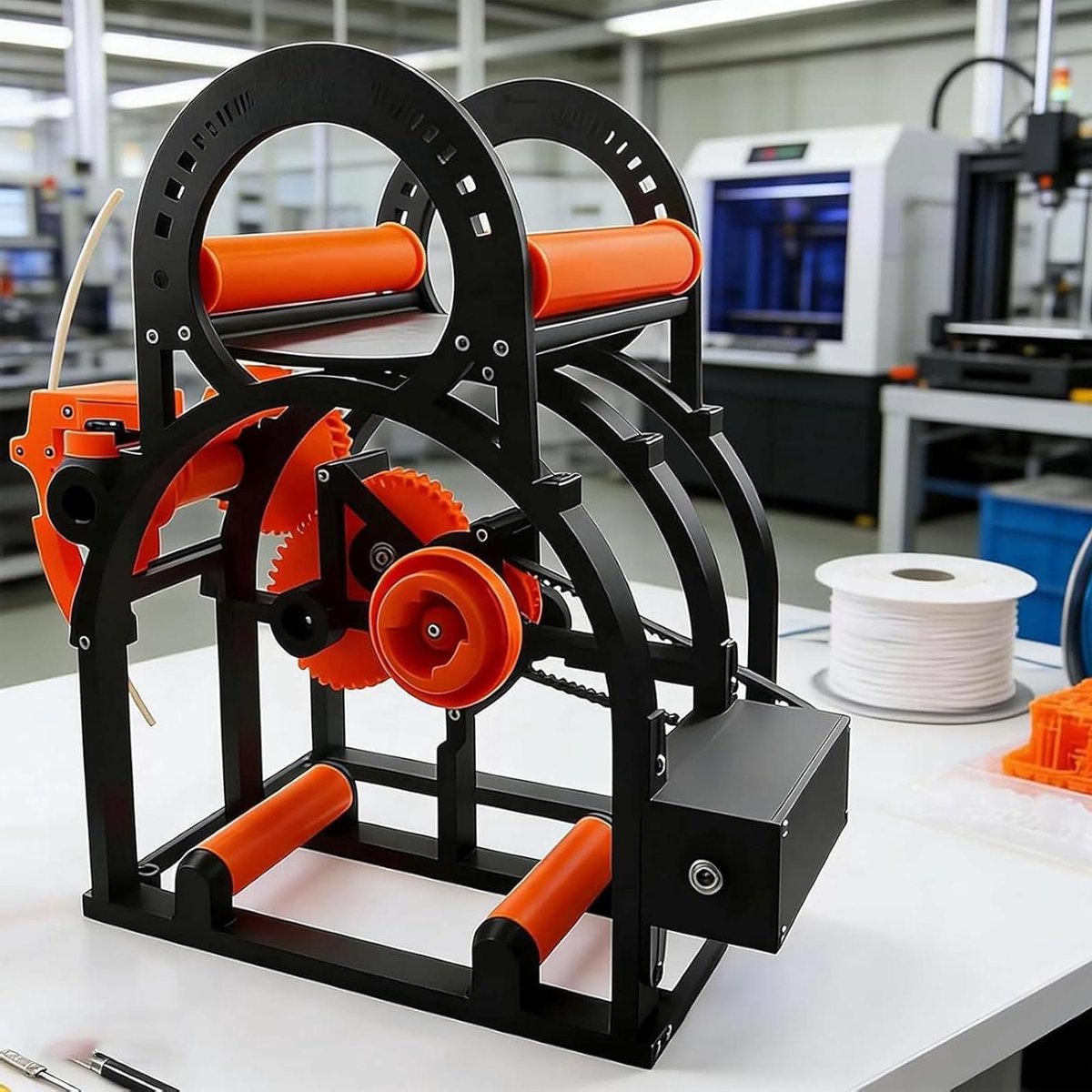 Filament Wikkelapparaat - Spoel Spoel - 3D Printen Organiseren - Dubbele Modus - 1 kg Spoelen - Zwart