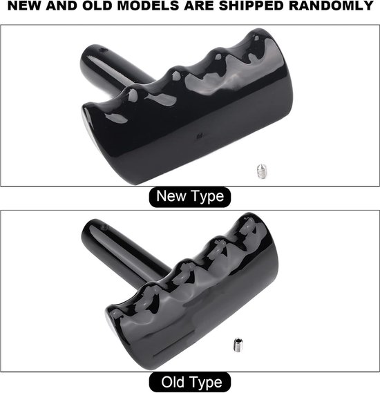 Dioche T-handvat Vorm Auto Versnellingspookknop Shifter voor, &, Hoogwaardig ABS, Ergonomisch Ontwerp, Eenvoudige Installatie (BLACK) — afbeelding 4