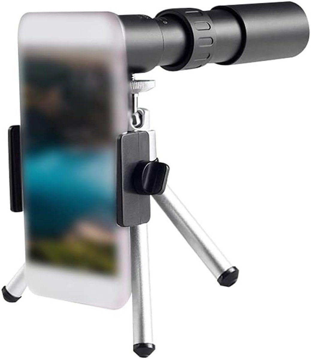 Monoculaire Telescoop - Enkele Verrekijker - Buiten Activiteiten - Verstelbare 10-300x Zoom - 40mm Objectief Lens - Zwart