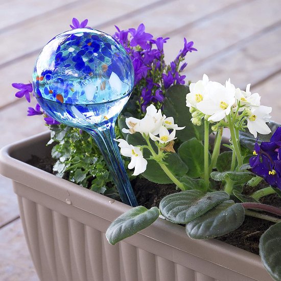 Watergeef Bollen - Plantenverzorging - Planten water geven - Automatische watertoevoer - 200 ml - Blauw — afbeelding 3