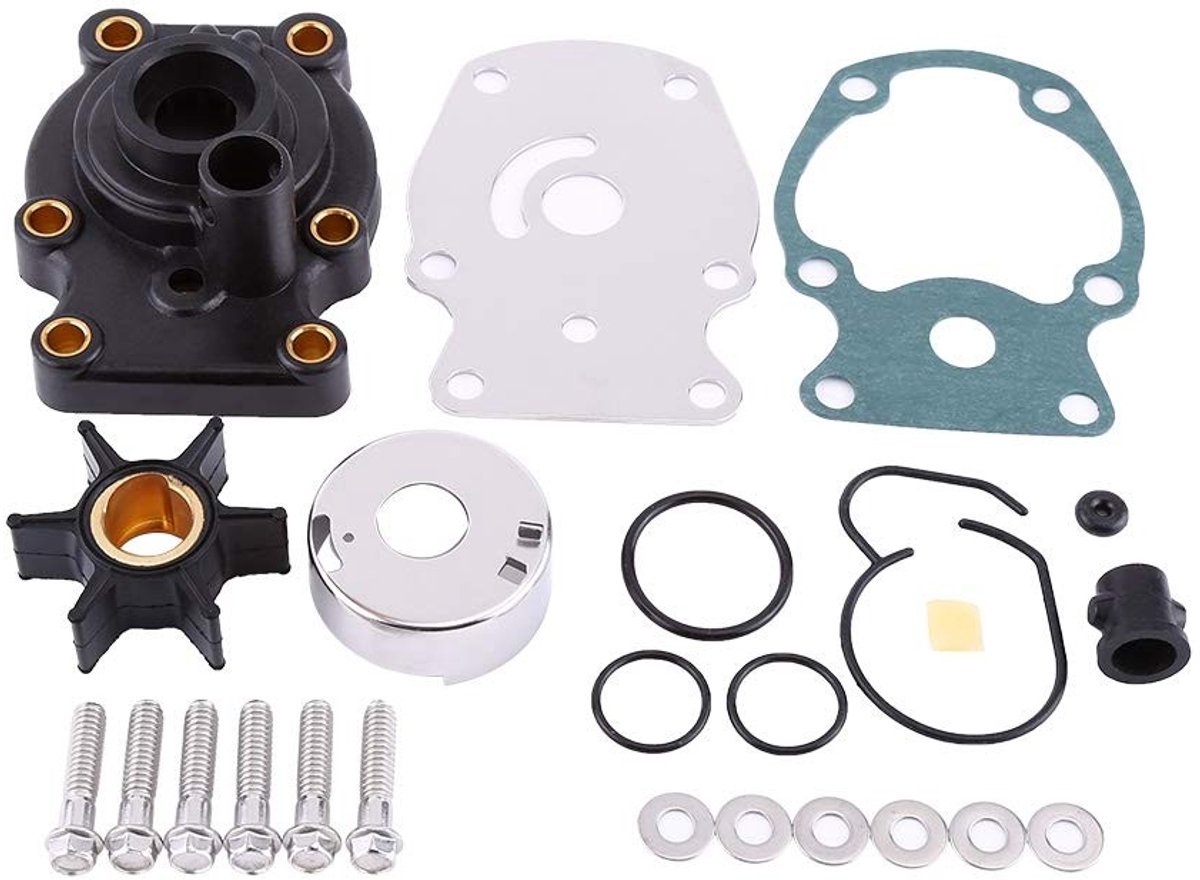 Dailygoods- Waterpomp Reparatie Accessoires - Wielset 20/25/30/35HP - Behuizing - Impeller - O-ringen - Roestvrij Stalen Schroeven - Materiaal: Metaal/Kunststof - Buitenboordmotor Onderdelen