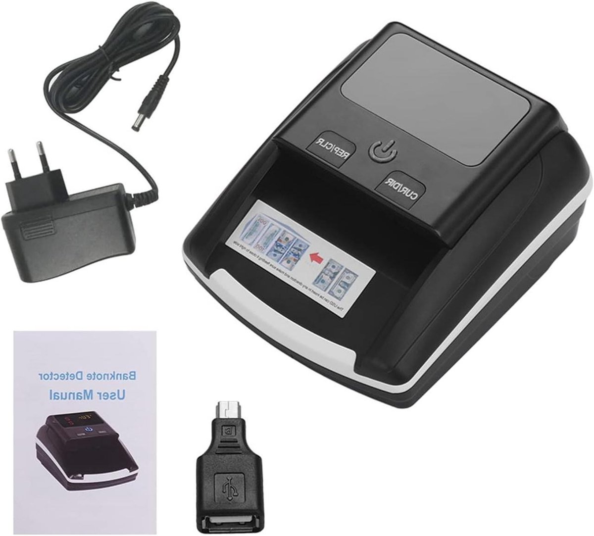Geld Detector - Bankbiljet Teller - Valuta Controleren - Automatische Slaapmodus - Compact Ontwerp - Zwart