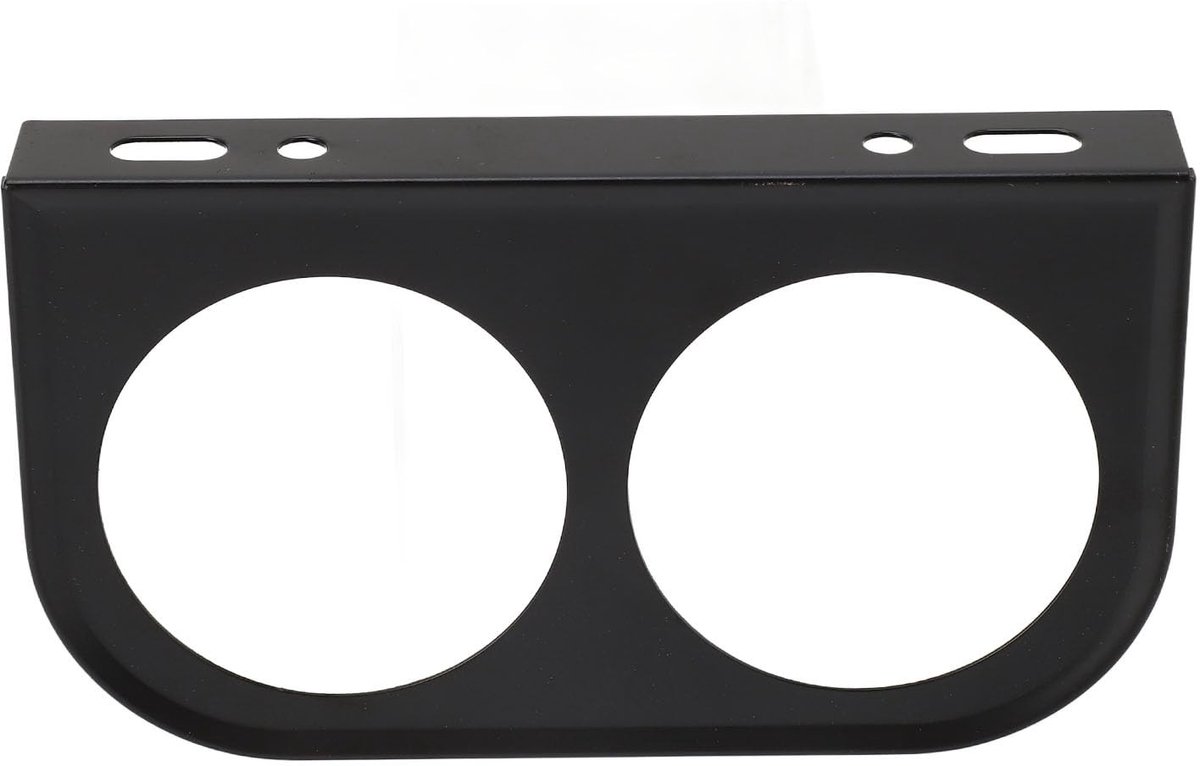 Dailygoods- Houder 2-gaats Scorebord - Universeel Gereedschapspaneel - Auto-onderdelen van Metaal - 52 mm - Eenvoudig te Installeren - Stabiele Prestaties - Montagebeugel