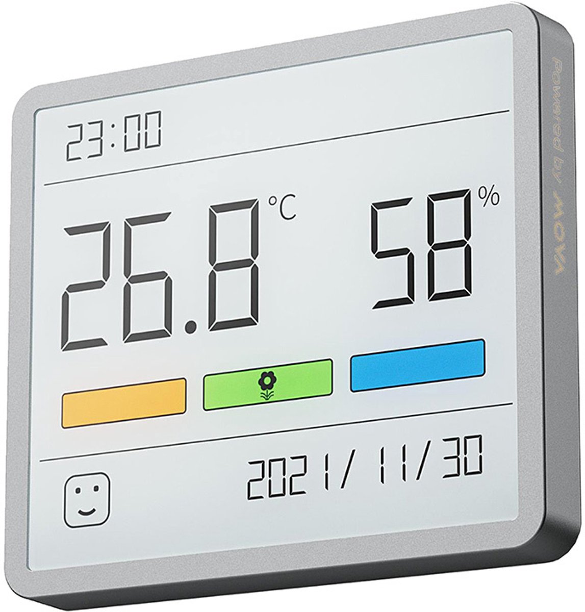 Movo Thermometer/Hygrometer Met Klok Voor Het Meten Van Temperatuur En Luchtvochtigheid Thuis