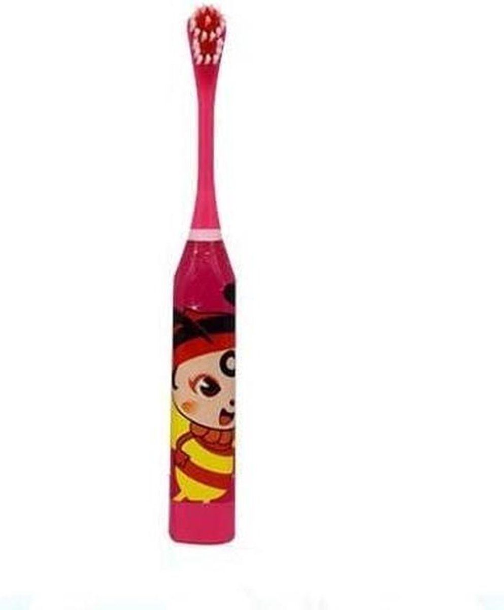 Elektrische tandenborstel - Kinder tandenborstel - Dagelijkse mondverzorging - Zachte haren - 200 gram - Rood
