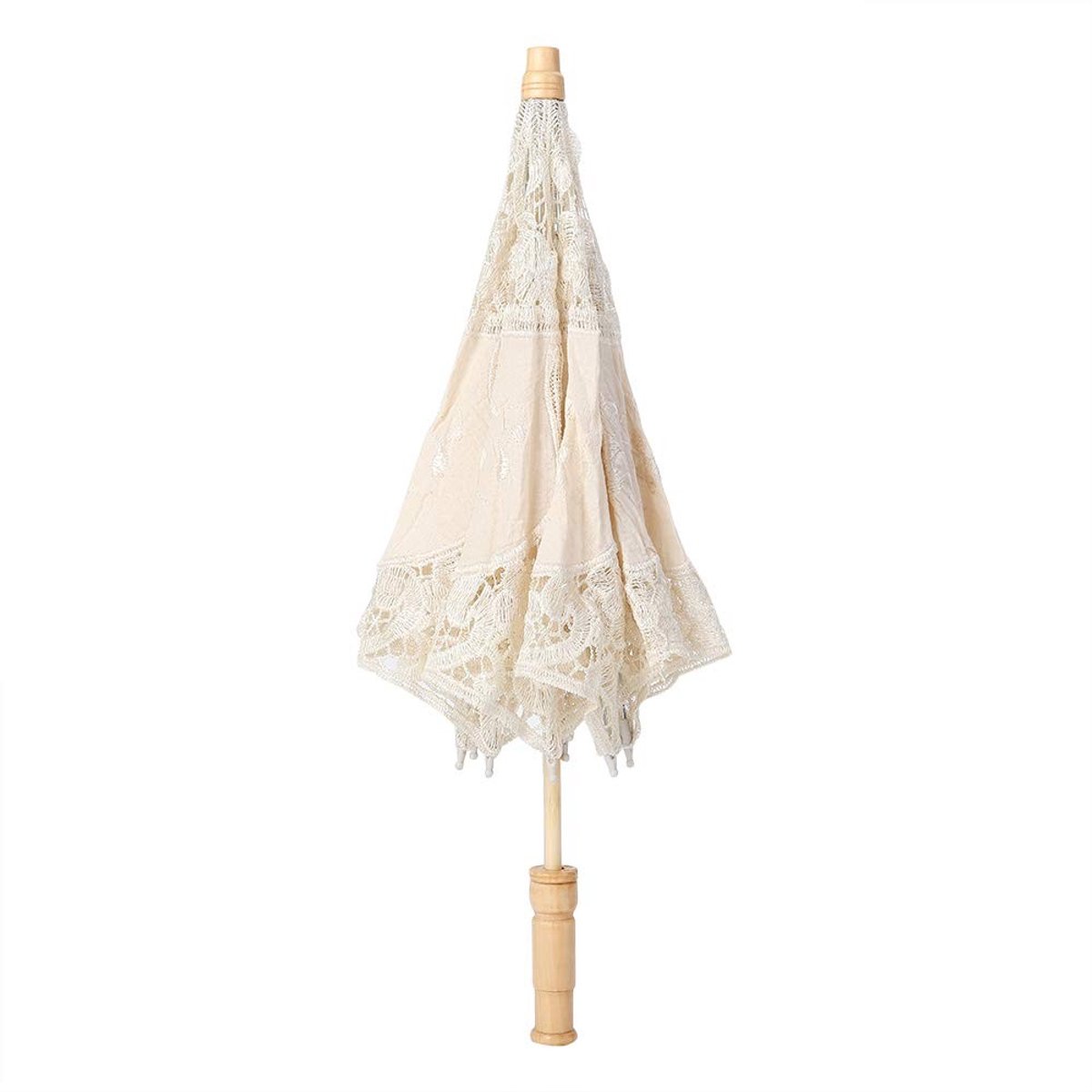 Dailygoods- Parasol Vintage Handgemaakt - Kanten Parasol - Bruiloft Decoratie - Fotografie