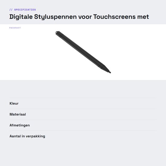 Dailygoods- Styluspen met 6 Vervangtips - Digitale Pen - Geschikt voor 8,5/12 inch Schrijftablet - Voor Ontwerpers/Kunstenaars - Hoogwaardige Prestatie - Ideaal voor Tekenen/Illustreren — afbeelding 3