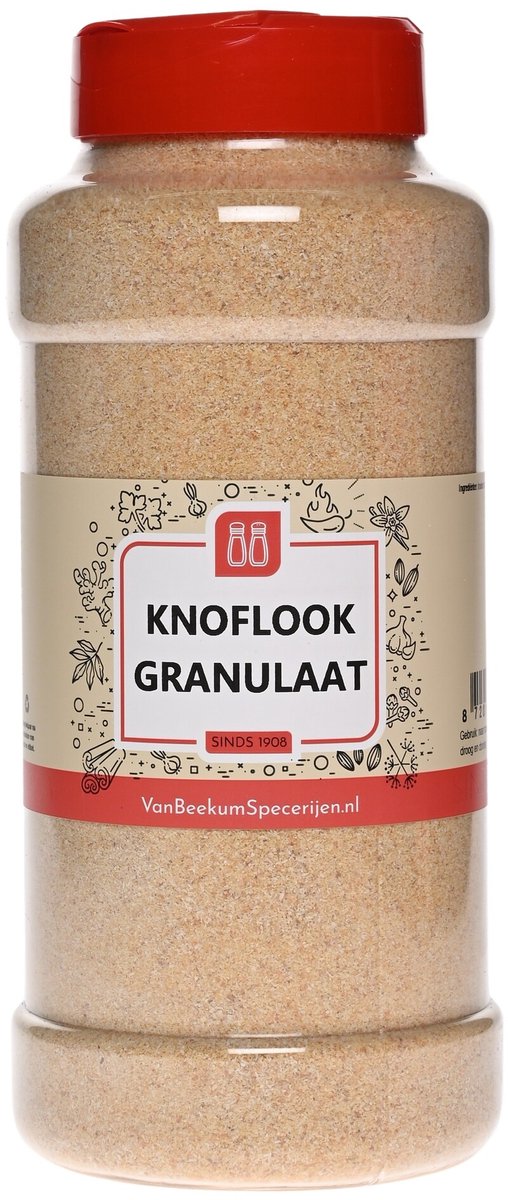 Van Beekum Specerijen - Knoflook Granulaat - Strooibus 600 Gram