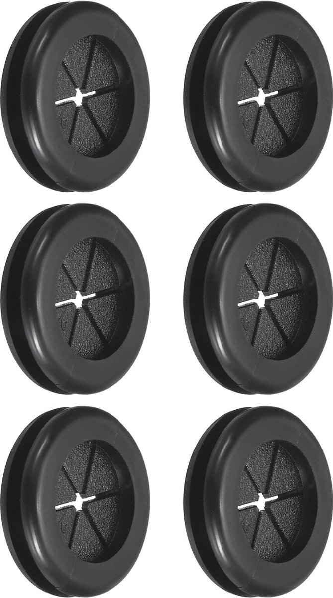 Dailygoods- Doorvoertules Dubbelzijdig - Rubber - Flexibel - Vlamvertragend - 6 Stuks - Bescherming voor Draden en Kabels - Doorvoertule