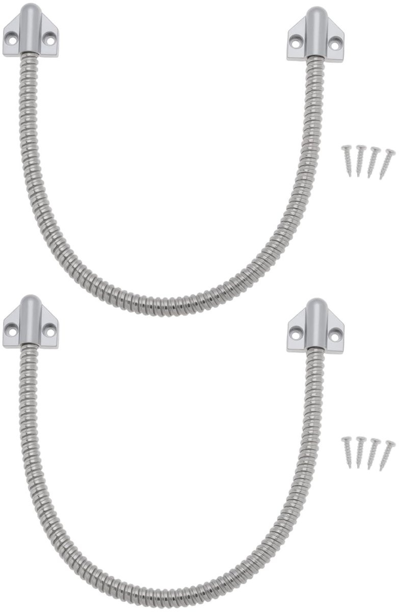 Dailygoods- Deurkabel 408mm - RVS Kabelgoot - Toegangscontrolesysteem - Videokabel - Netwerkkabel - Bescherming bij installatie