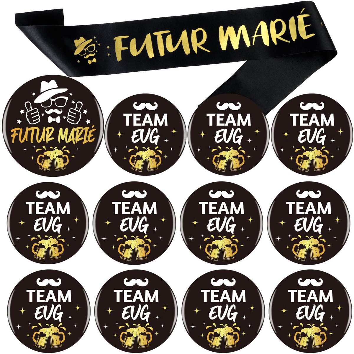 Dailygoods- Groom Sash - Bruiloft Decoratie - Badge Pins - Buttons - Groom to Be - Verjaardagsfeest Decoraties - Bruiloftsdecoratie