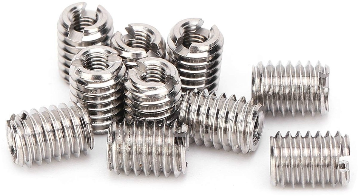 Dailygoods- Verloopdraadinzetstukken 10 stuks - Roestvrij Stalen Schroefdraadinzetstukken - Binnendraad M2-M16 - Buitendraad M4-M20 - 4-30 mm - Duurzaam en Corrosiebestendig - Schroefdraadmoeren