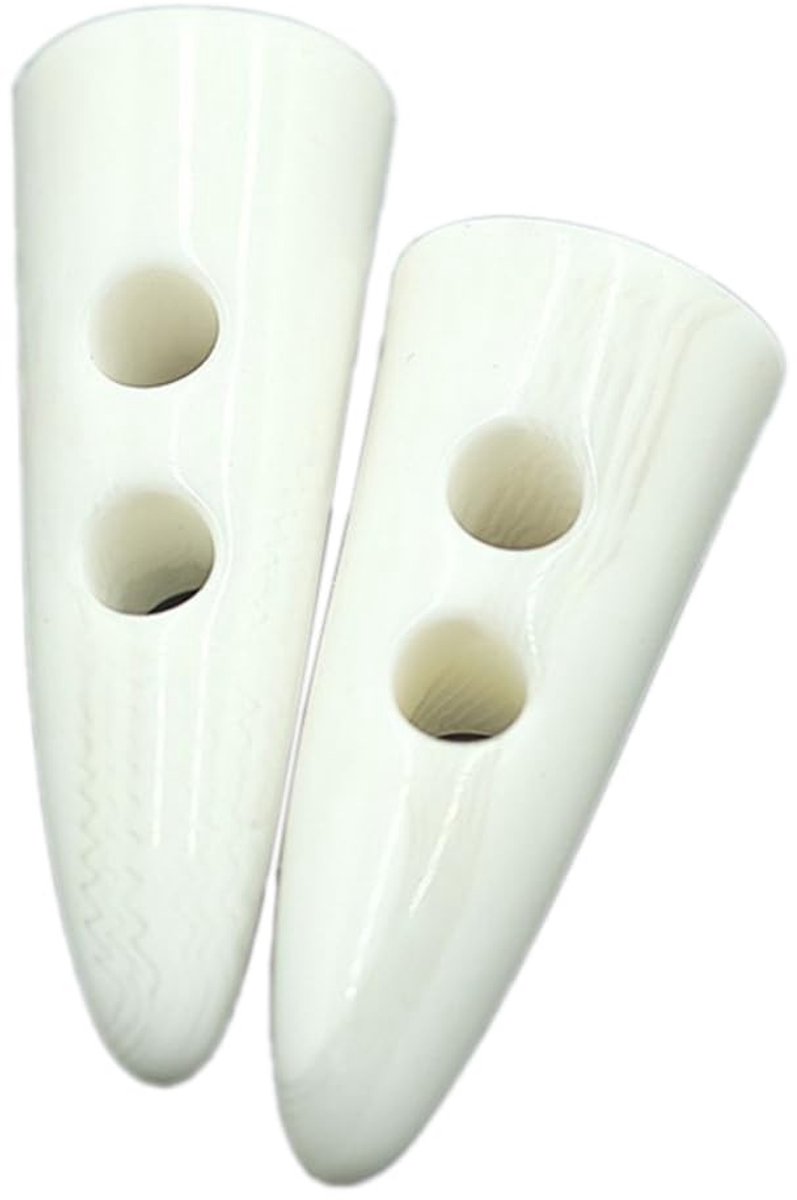 Dailygoods- Knevelknopen 10 Stuks - Kunsthars - 2 Gaten - Decoratieve Knopen - Naaien/Knutselen - Diverse Afmetingen 40/45/50/55 mm