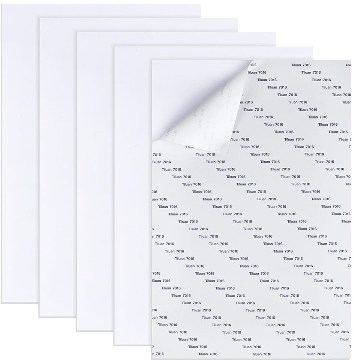 Dailygoods- PVC-schuimplaat 5 stuks - Zelfklevende Schuimkernplaat - Rechthoekige Foam Plaat - Kunst en Ambachten - Modellering - 200mm Formaat
