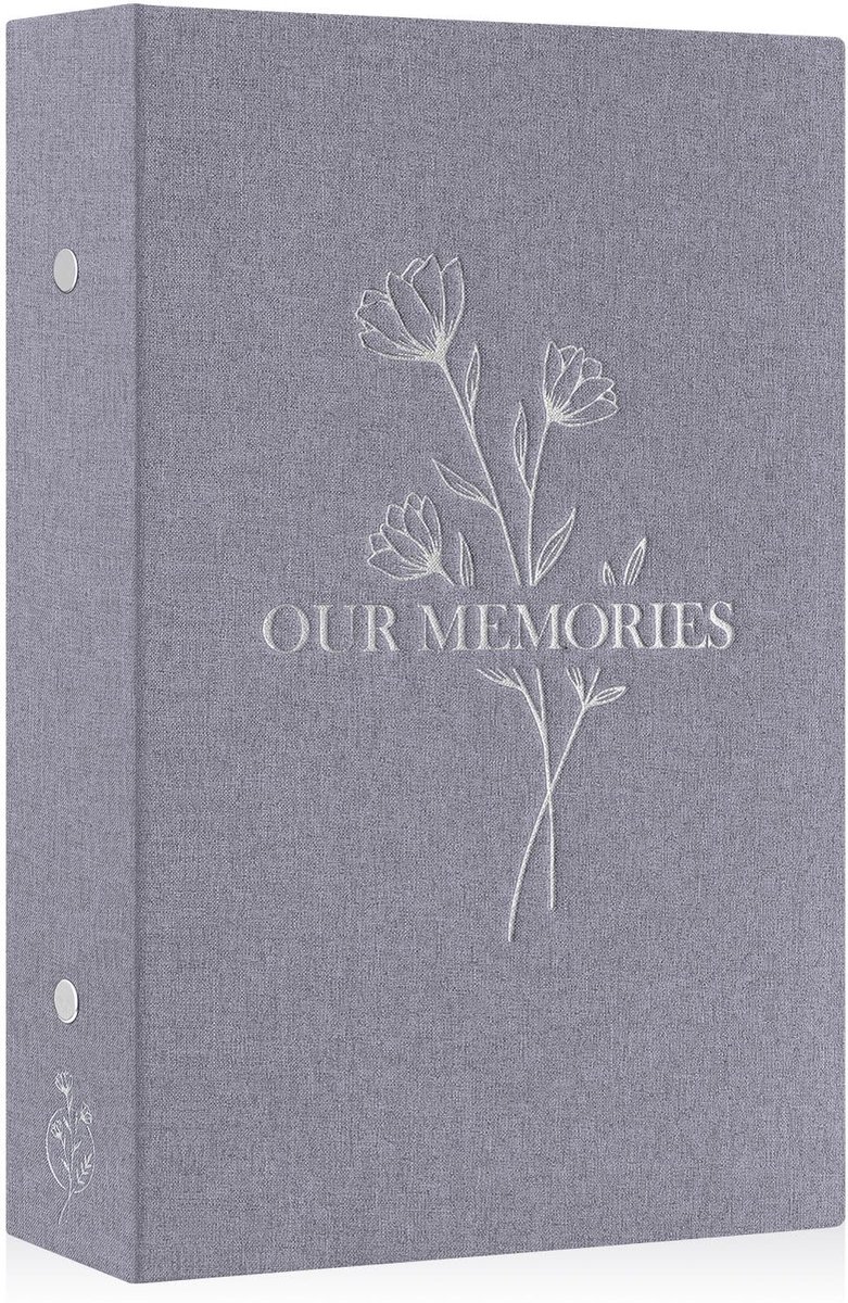 Dailygoods- Fotoalbum 10x15 cm - Geschikt voor 300 foto's - Insteekalbum - Luxe linnen omslag - Waterdicht en zuurvrij - Elegant ontwerp - Herinneringsalbum