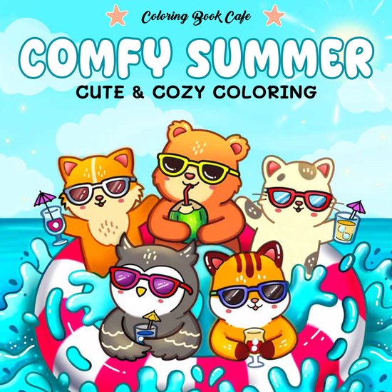 Coloring book cafe - Comfy Summer - cover