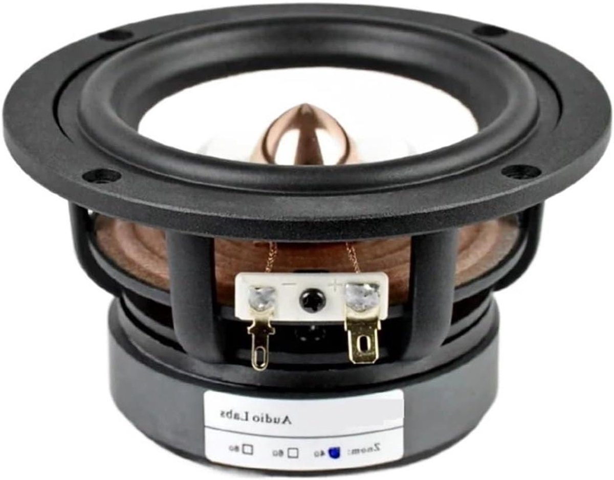 Full Range Speaker - Hifi Geluid - Muziek Luisteren - 30W Vermogen - 4 Inch - Zwart
