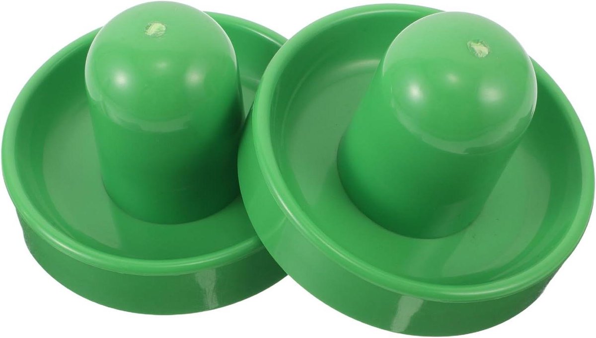 Airhockey Paddles - Slagstokken Set - Competitieve Wedstrijden - Ergonomisch Ontwerp - 10 cm - Groen