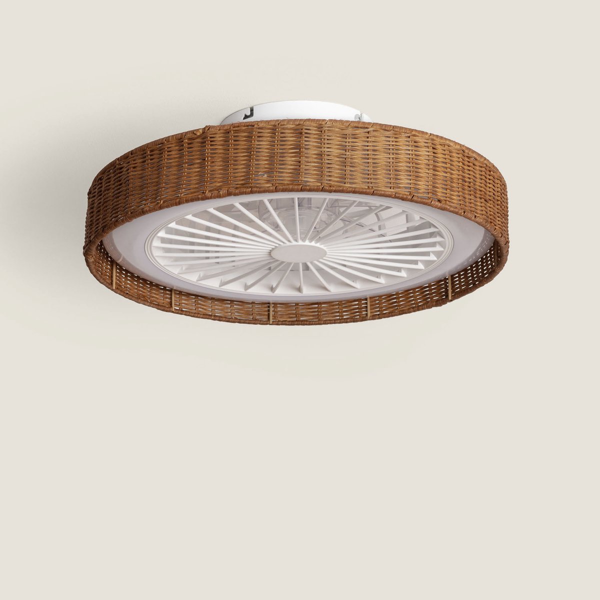 Fantiluxe - Andreas - Plafondventilator met verlichting - Bruin Transparant - Ø50cm - Afstandsbediening - Met lamp - Plafond ventilator - Slaapkamer thumbnail 8